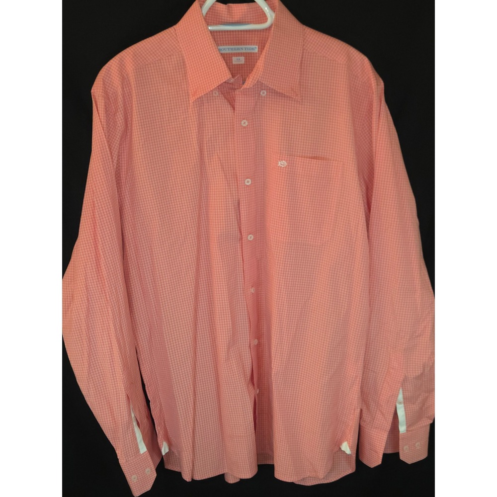 Southern Tide Tailored Fit Mens Plaid Button Down‎ Long sleeve Shirt Casual